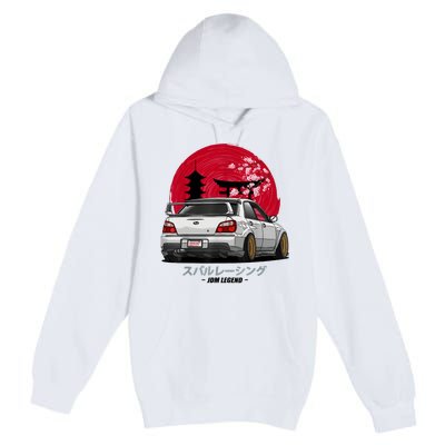 Wrx Sti Subie Cars Impreza Jdm Sport Premium Pullover Hoodie