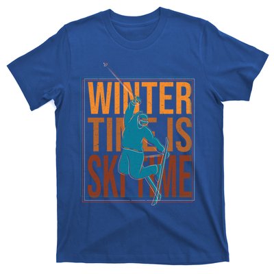 Winter Ski Skier Skiing Gift T-Shirt