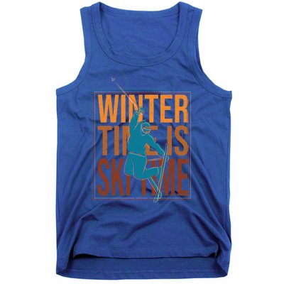 Winter Ski Skier Skiing Gift Tank Top