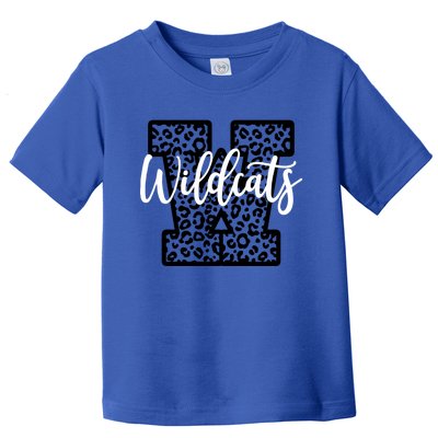 Wildcats School Spirit Mascot Leopard Cheer Fan Game Day Gift Toddler T-Shirt