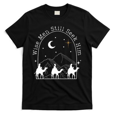 Wise Still Seek Him Christian Christmas Jesus Design T-Shirt