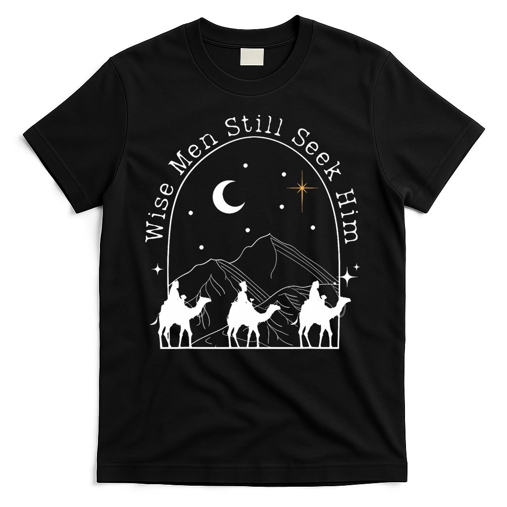 Wise Still Seek Him Christian Christmas Jesus Design T-Shirt