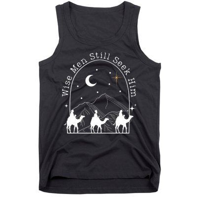 Wise Still Seek Him Christian Christmas Jesus Design Tank Top