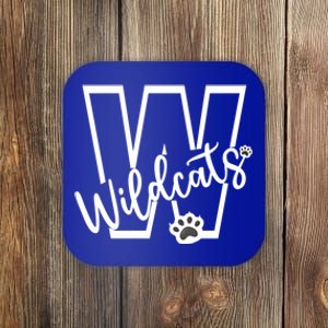 Wildcats School Sports Fan Team Spirit Football Baseball Gift Coaster