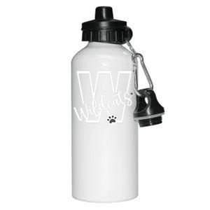 Wildcats School Sports Fan Team Spirit Football Baseball Gift Aluminum Water Bottle