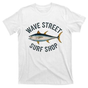 Wave Street Surf Shop Yellow Fin Tuna Graphic Fishing T-Shirt