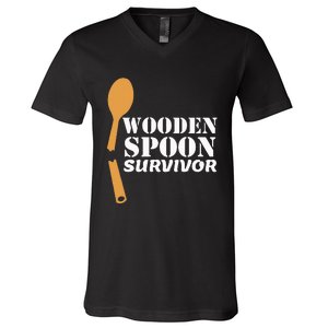 Wooden Spoon Survivor Italian Filipino Pride V-Neck T-Shirt