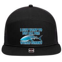 Whale Shark Sea Animals Gift 7 Panel Mesh Trucker Snapback Hat