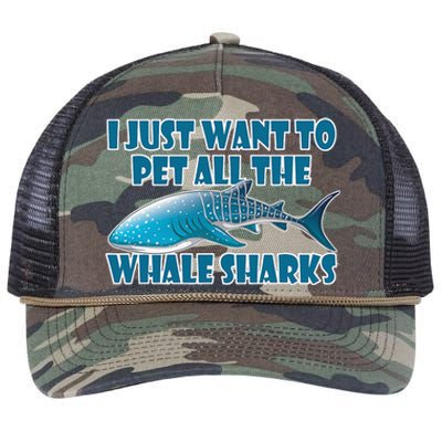 Whale Shark Sea Animals Gift Retro Rope Trucker Hat Cap