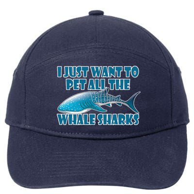 Whale Shark Sea Animals Gift 7-Panel Snapback Hat