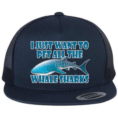 Whale Shark Sea Animals Gift Flat Bill Trucker Hat