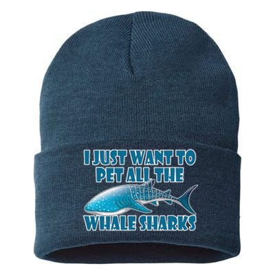 Whale Shark Sea Animals Gift Sustainable Knit Beanie