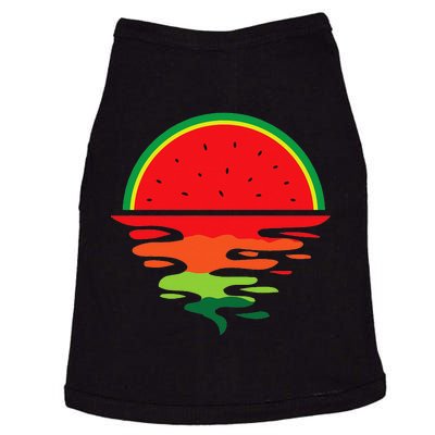 Watermelon Summer Sunset Water Fruit Sunset Watermelon Doggie Tank