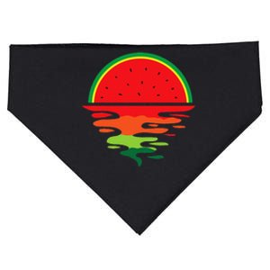 Watermelon Summer Sunset Water Fruit Sunset Watermelon USA-Made Doggie Bandana