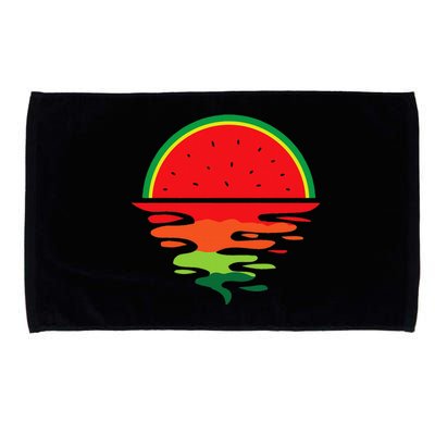 Watermelon Summer Sunset Water Fruit Sunset Watermelon Microfiber Hand Towel