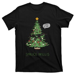 Willis spruce Scary Xmas tree Family Pajamas  T-Shirt