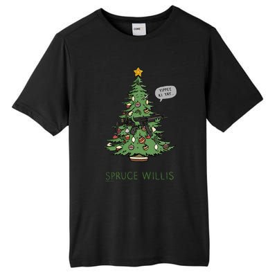 Willis spruce Scary Xmas tree Family Pajamas  Tall Fusion ChromaSoft Performance T-Shirt