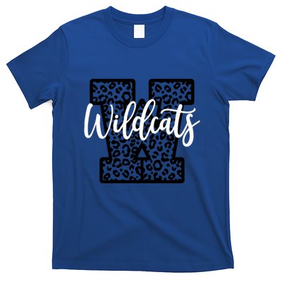 Wildcats School Spirit Mascot Leopard Cheer Fan Game Day Funny Gift T-Shirt