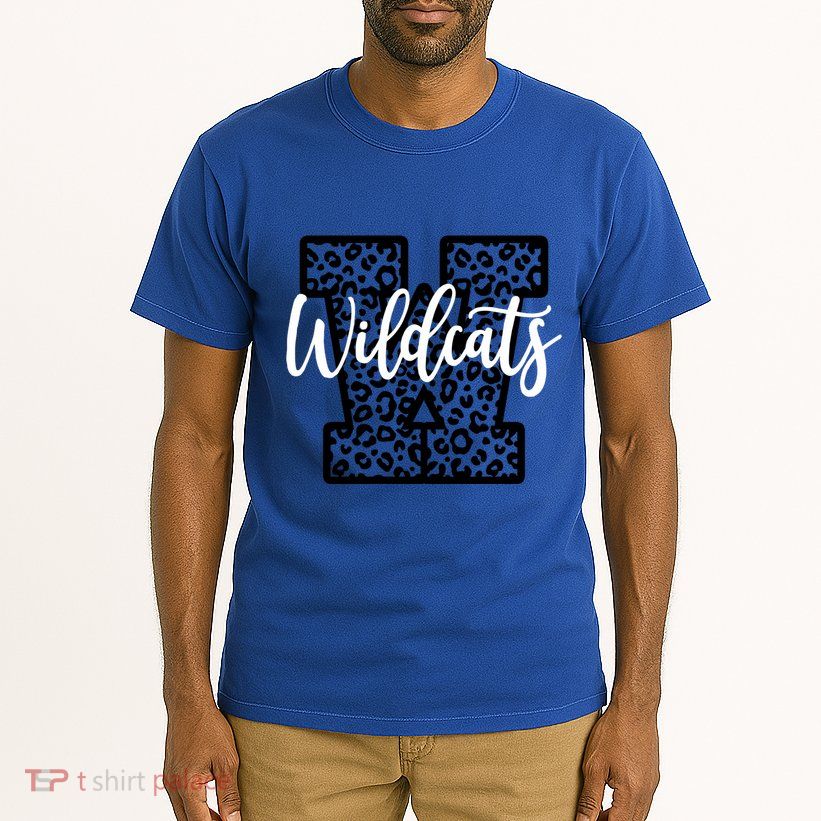 Wildcats School Spirit Mascot Leopard Cheer Fan Game Day Funny Gift Tall T-Shirt