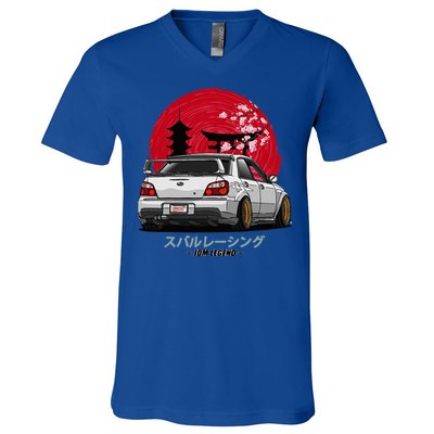 Wrx Sti Subie Cars Impreza Jdm Sport V-Neck T-Shirt