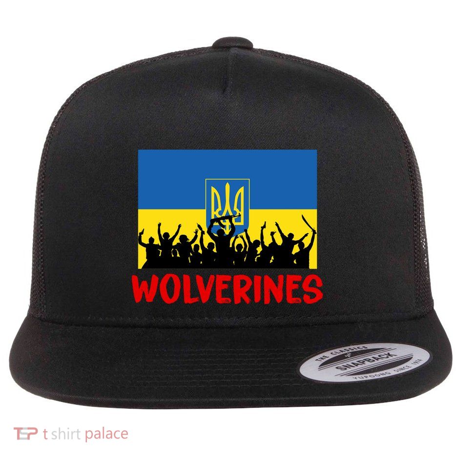 Wolverines Soldier Support Peace Stand Up Flat Bill Trucker Hat
