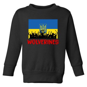 Wolverines Soldier Support Peace Stand Up Toddler Sweatshirt