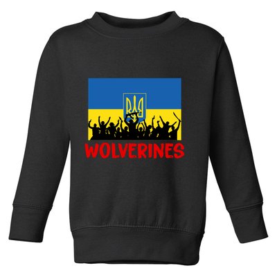 Wolverines Soldier Support Peace Stand Up Toddler Sweatshirt