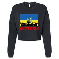 Wolverines Soldier Support Peace Stand Up Cropped Pullover Crew