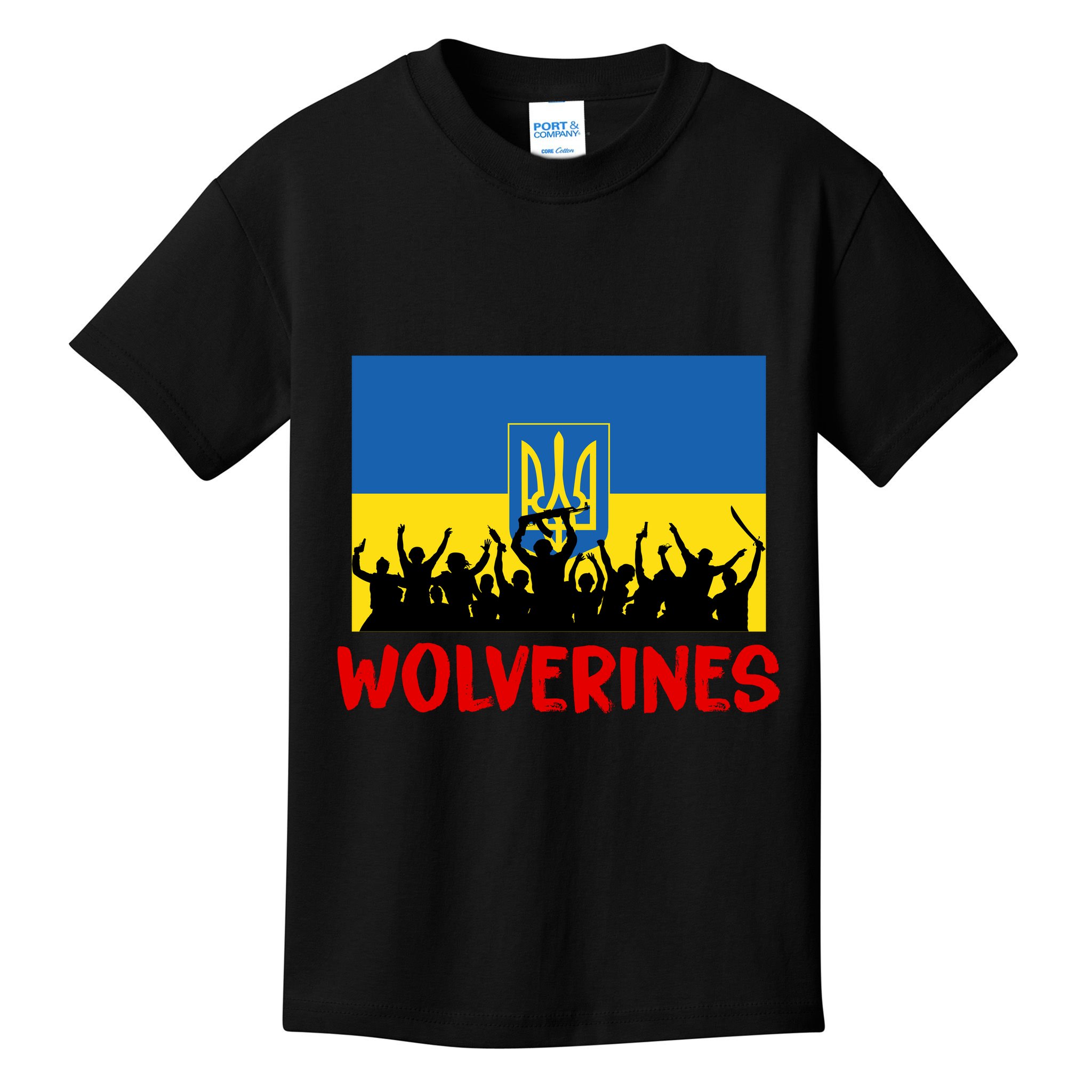 Wolverines Soldier Support Peace Stand Up Kids T-Shirt