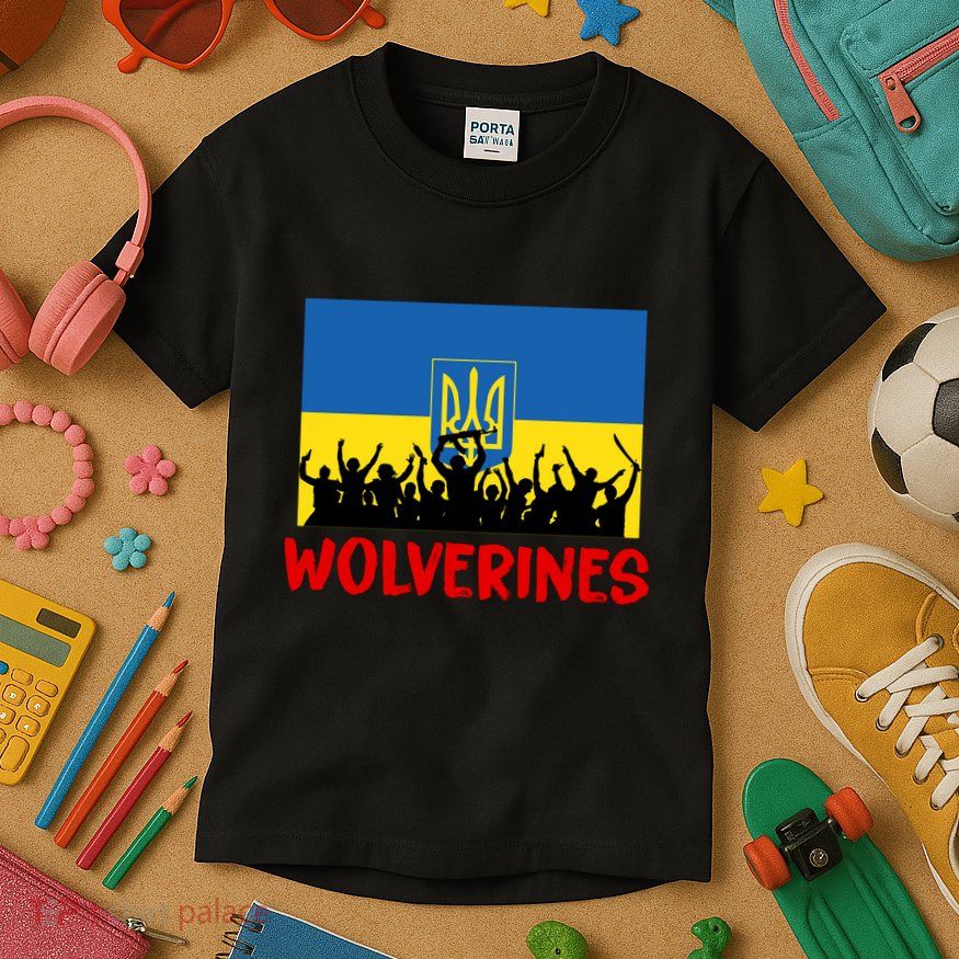 Wolverines Soldier Support Peace Stand Up Kids T-Shirt