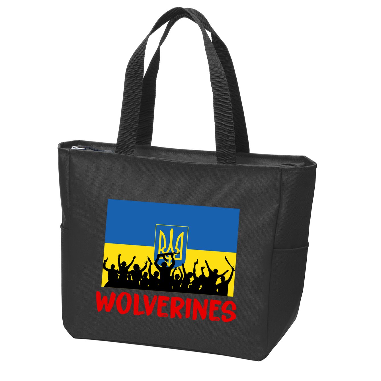 Wolverines Soldier Support Peace Stand Up Zip Tote Bag