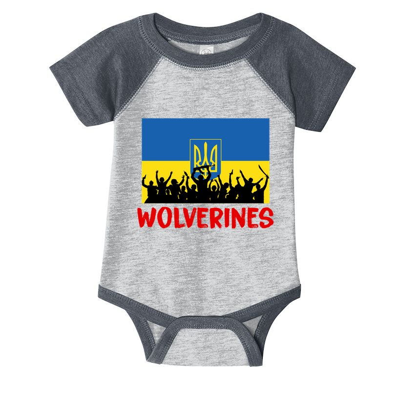 Wolverines Soldier Support Peace Stand Up Infant Baby Jersey Bodysuit