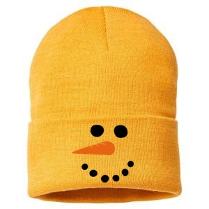 Winter Snowman Snow Face Sustainable Knit Beanie