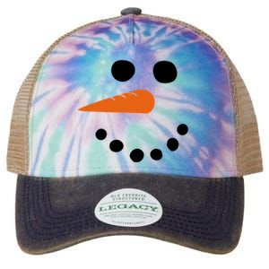 Winter Snowman Snow Face Legacy Tie Dye Trucker Hat