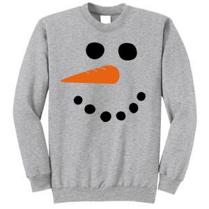 Winter Snowman Snow Face Tall Sweatshirt