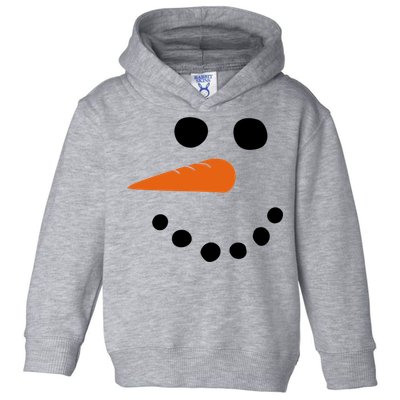 Winter Snowman Snow Face Toddler Hoodie
