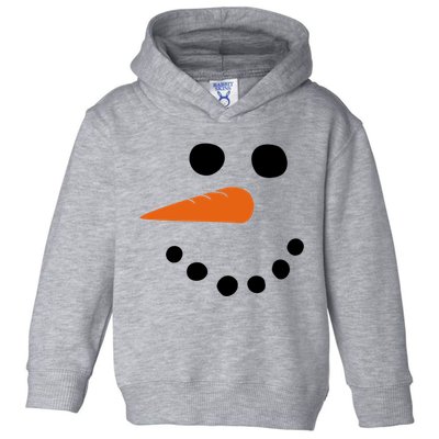 Winter Snowman Snow Face Toddler Hoodie