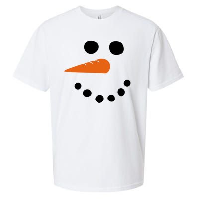 Winter Snowman Snow Face Sueded Cloud Jersey T-Shirt