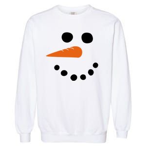 Winter Snowman Snow Face Garment-Dyed Sweatshirt