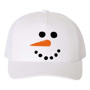 Winter Snowman Snow Face Yupoong Adult 5-Panel Trucker Hat