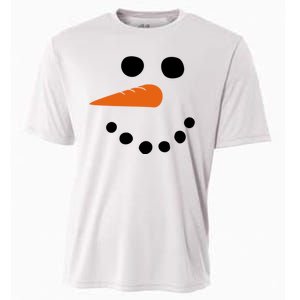 Winter Snowman Snow Face Cooling Performance Crew T-Shirt