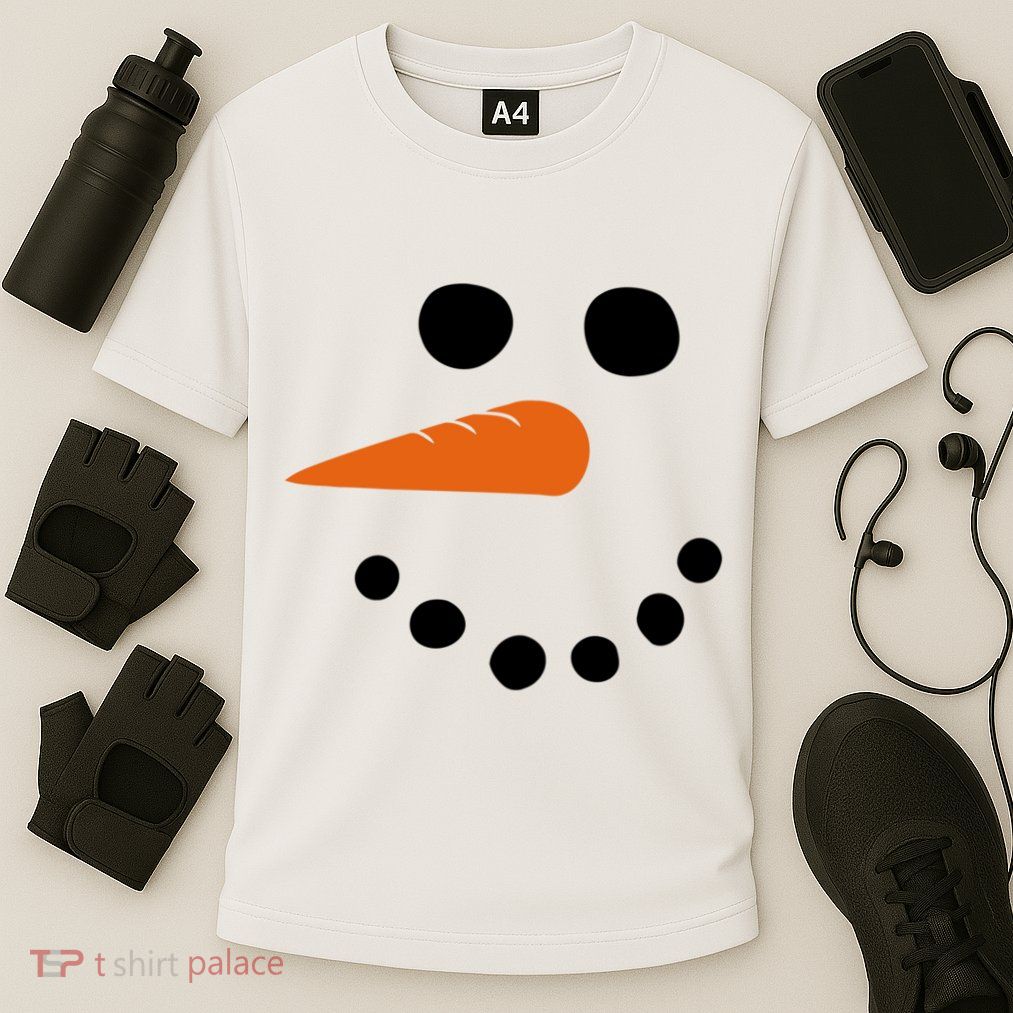 Winter Snowman Snow Face Performance Shirt