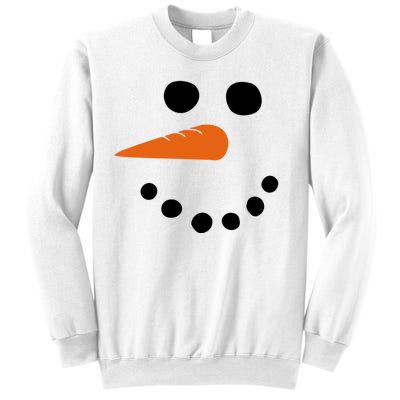 Winter Snowman Snow Face Sweatshirt