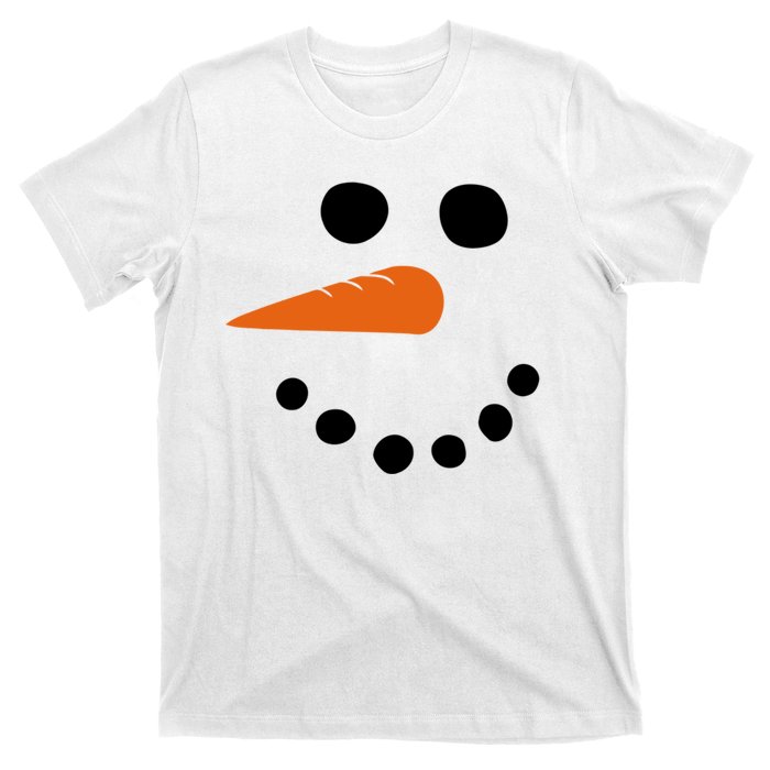 Winter Snowman Snow Face T-Shirt