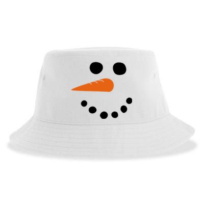 Winter Snowman Snow Face Sustainable Bucket Hat