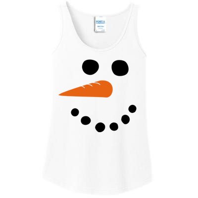 Winter Snowman Snow Face Ladies Essential Tank