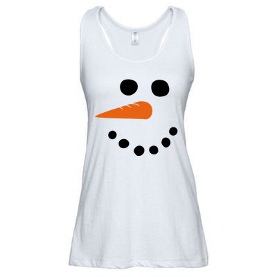 Winter Snowman Snow Face Ladies Essential Flowy Tank