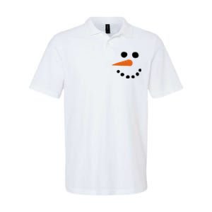 Winter Snowman Snow Face Softstyle Adult Sport Polo