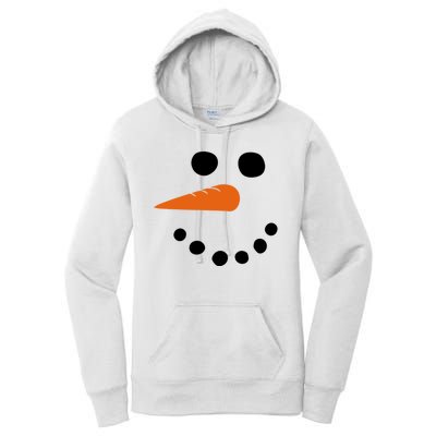 Winter Snowman Snow Face Women's Pullover Hoodie