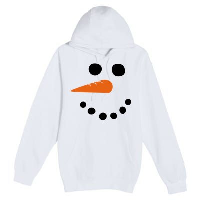 Winter Snowman Snow Face Premium Pullover Hoodie